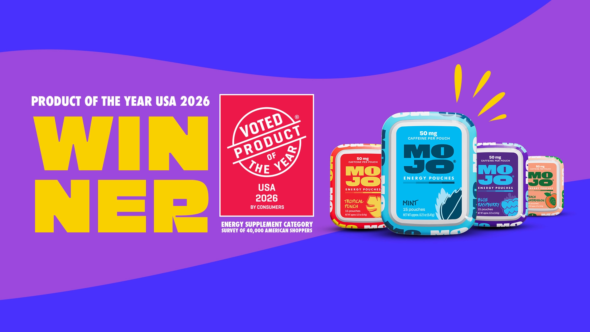 Mojo Energy Pouches Named 2026 Product of the Year | Grab Mojo Blog